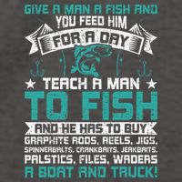Give A Man A Fish Carp Fly Fishing Angling Vector Backpack