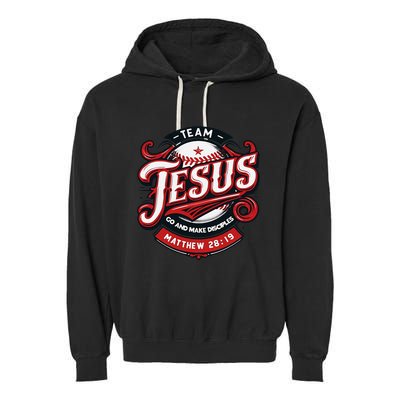 Go And Make Disciples Matthew 2819 Bible Verse Jesus Faith Garment-Dyed Fleece Hoodie