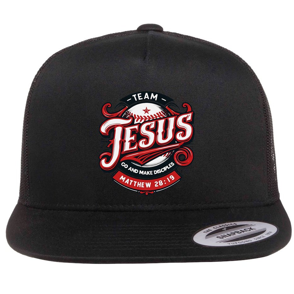 Go And Make Disciples Matthew 2819 Bible Verse Jesus Faith Flat Bill Trucker Hat