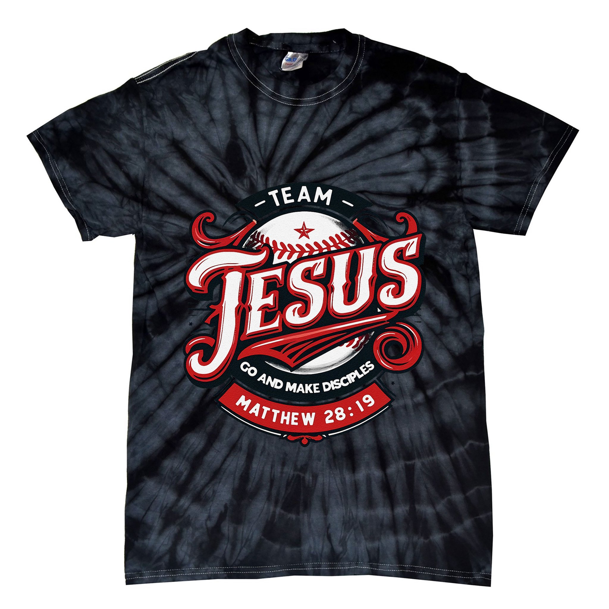 Go And Make Disciples Matthew 2819 Bible Verse Jesus Faith Tie-Dye T-Shirt