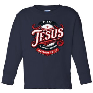 Go And Make Disciples Matthew 2819 Bible Verse Jesus Faith Toddler Long Sleeve Shirt