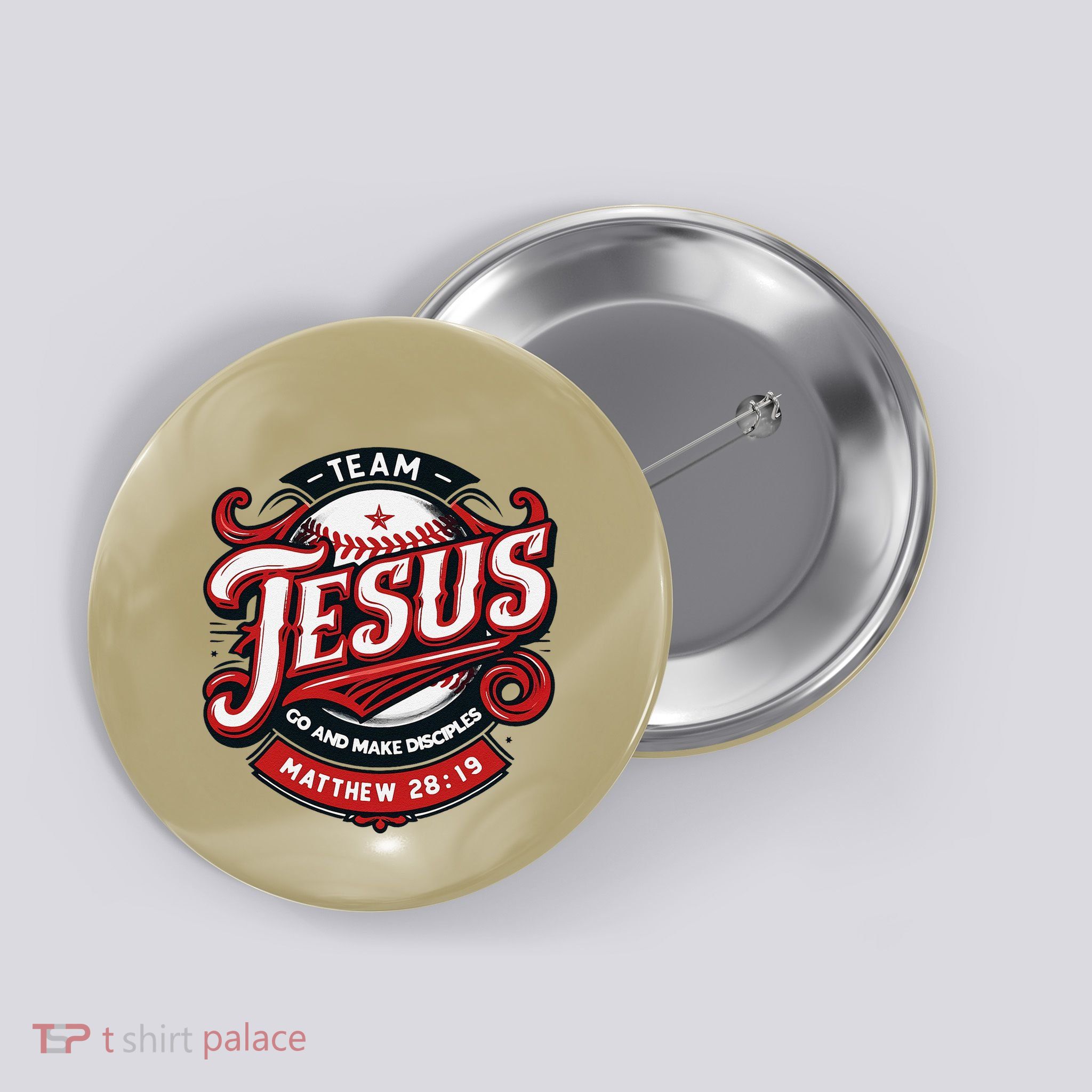 Go And Make Disciples Matthew 2819 Bible Verse Jesus Faith Button