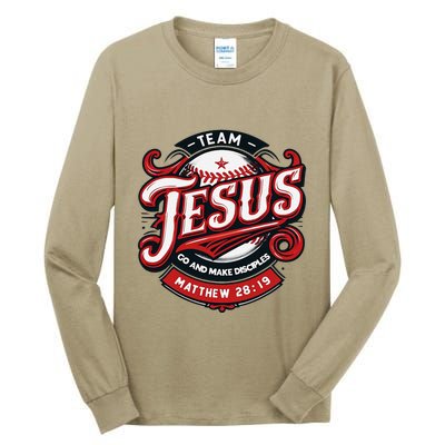 Go And Make Disciples Matthew 2819 Bible Verse Jesus Faith Tall Long Sleeve T-Shirt