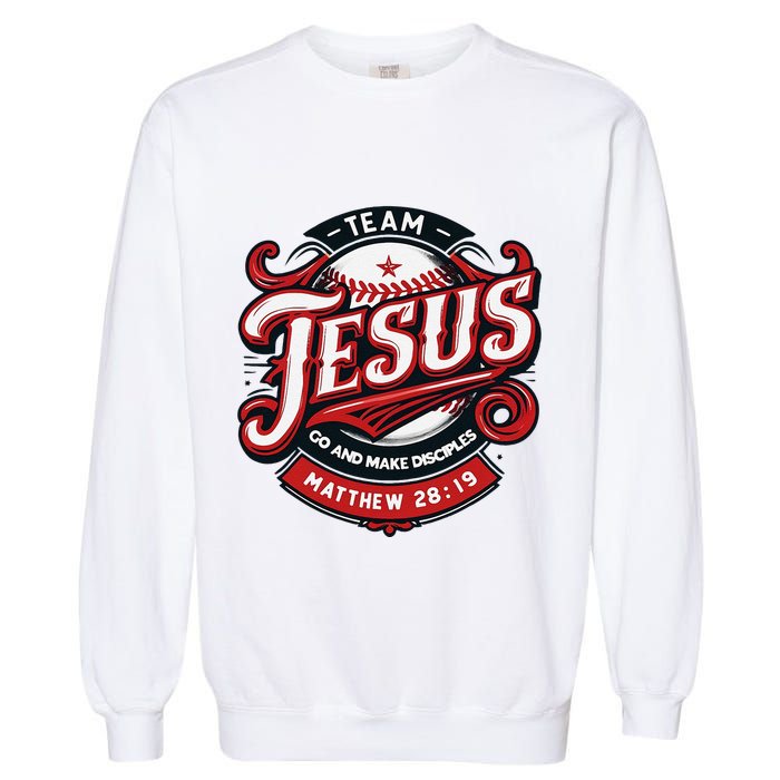 Go And Make Disciples Matthew 2819 Bible Verse Jesus Faith Garment-Dyed Sweatshirt