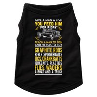 Give A Man A Fish You Feed Him For A Day Teach Him To Fish Funny Doggie Tank