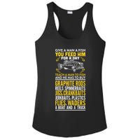Give A Man A Fish You Feed Him For A Day Teach Him To Fish Funny Ladies PosiCharge Competitor Racerback Tank