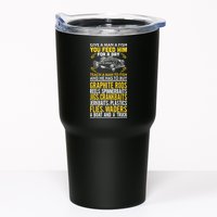 Give A Man A Fish You Feed Him For A Day Teach Him To Fish Funny Tumbler