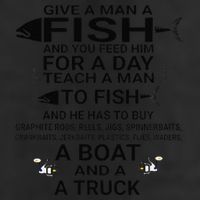 Give A Man A Fish Or Teach Him To Fish Fishing Tumbler