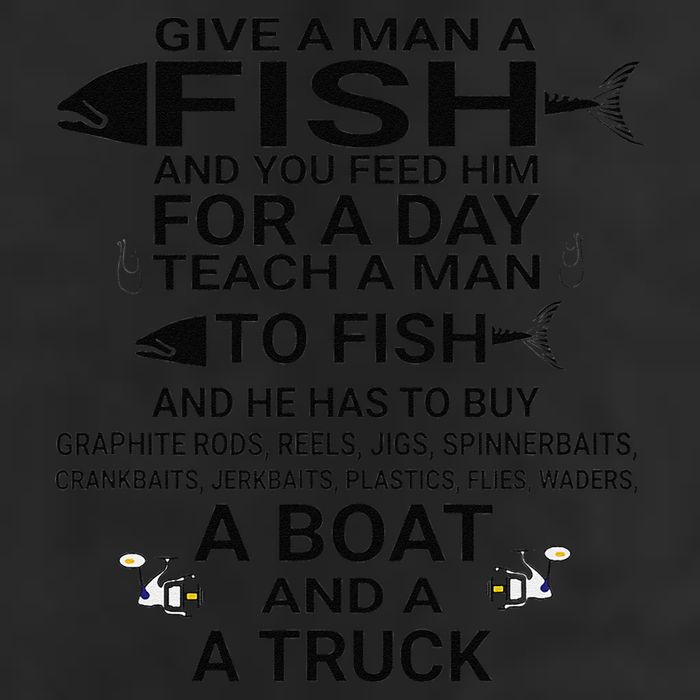 Give A Man A Fish Or Teach Him To Fish Fishing Tumbler