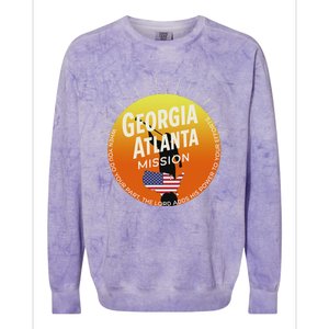 Georgia Atlanta Mormon Lds Mission Missionary Gift Colorblast Crewneck Sweatshirt