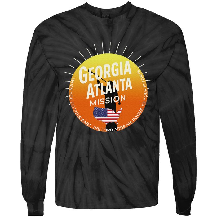 Georgia Atlanta Mormon Lds Mission Missionary Gift Tie-Dye Long Sleeve Shirt