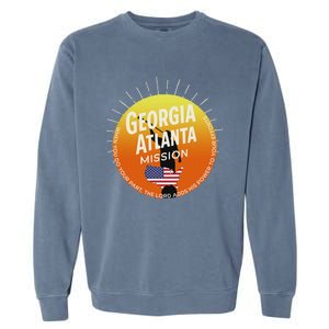 Georgia Atlanta Mormon Lds Mission Missionary Gift Garment-Dyed Sweatshirt