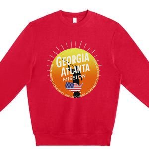 Georgia Atlanta Mormon Lds Mission Missionary Gift Premium Crewneck Sweatshirt