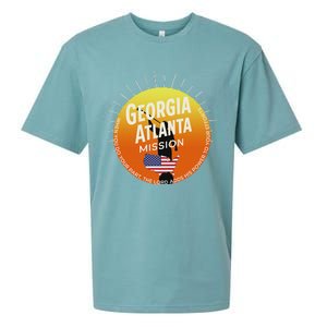 Georgia Atlanta Mormon Lds Mission Missionary Gift Sueded Cloud Jersey T-Shirt