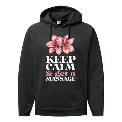 Get A Massage Therapist PT Massage Therapy Performance Fleece Hoodie