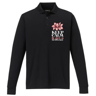 Get A Massage Therapist PT Massage Therapy Performance Long Sleeve Polo