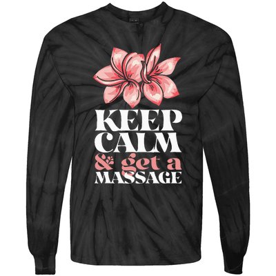 Get A Massage Therapist PT Massage Therapy Tie-Dye Long Sleeve Shirt