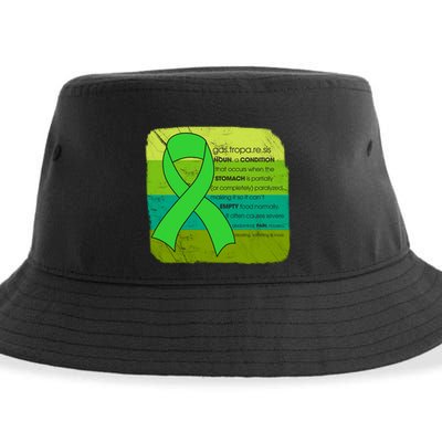 Gastric Awareness Month Funny Gift Definition Of Gastroparesis Gift Sustainable Bucket Hat