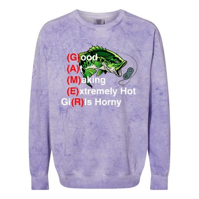 Good At Making Extremely Hot Girl Gamer Ironic Meme Colorblast Crewneck Sweatshirt