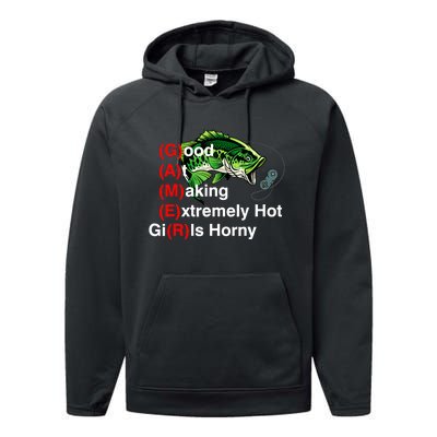 Good At Making Extremely Hot Girl Gamer Ironic Meme Performance Fleece Hoodie