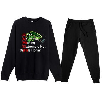 Good At Making Extremely Hot Girl Gamer Ironic Meme Premium Crewneck Sweatsuit Set