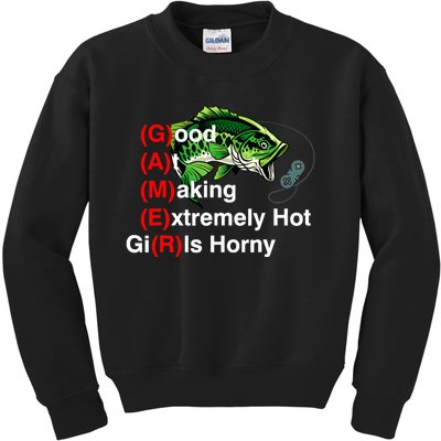 Good At Making Extremely Hot Girl Gamer Ironic Meme Kids Sweatshirt