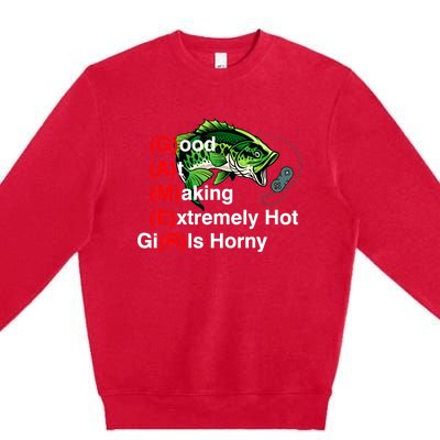 Good At Making Extremely Hot Girl Gamer Ironic Meme Premium Crewneck Sweatshirt