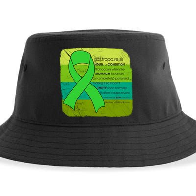 Gastric Awareness Month Funny Gift Definition Of Gastroparesis Gift Sustainable Bucket Hat