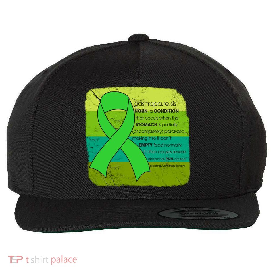 Gastric Awareness Month Funny Gift Definition Of Gastroparesis Gift Wool Snapback Cap
