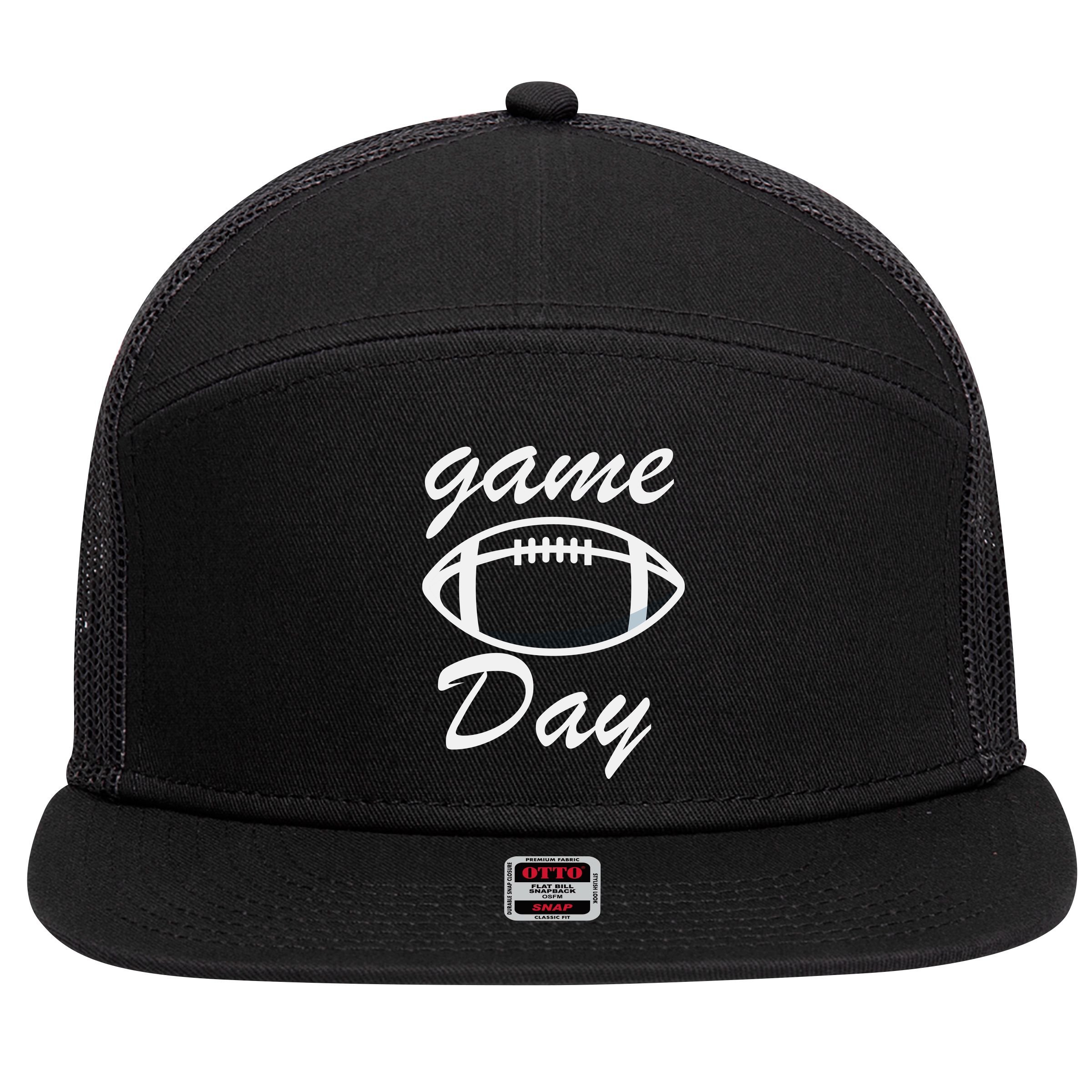 Game Day 7 Panel Mesh Trucker Snapback Hat