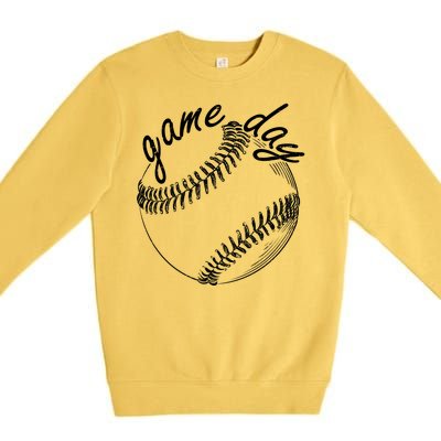 Game Day Baseball Fan Premium Crewneck Sweatshirt