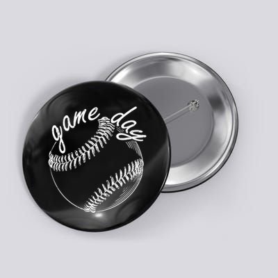 Game Day Baseball Fan Button