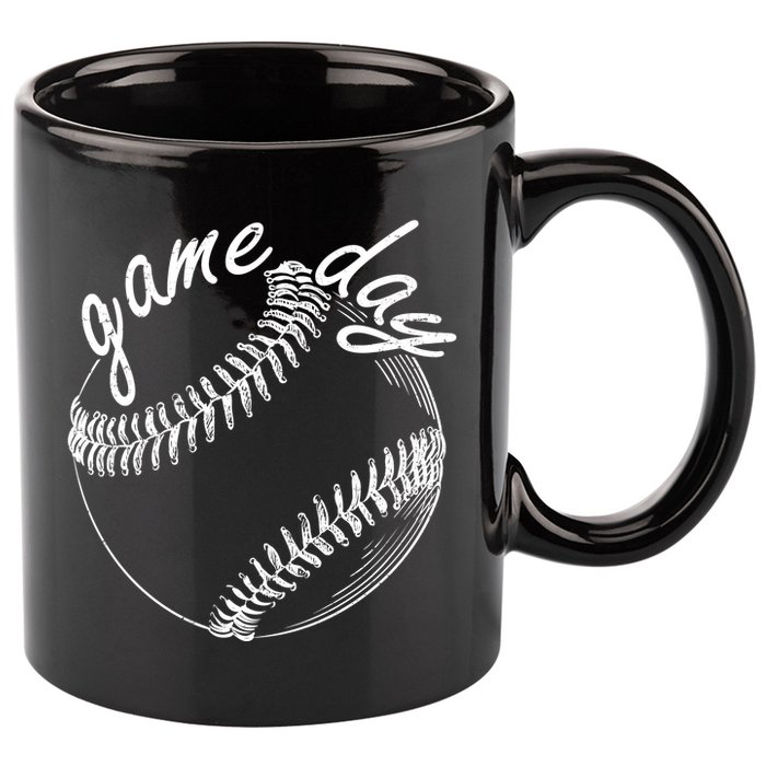 Game Day Baseball Fan 11oz C Handle Ceramic Mug