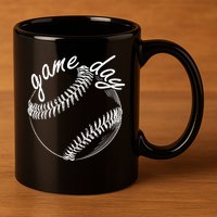 Game Day Baseball Fan 11oz C Handle Ceramic Mug