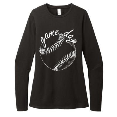 Game Day Baseball Fan Womens CVC Long Sleeve Shirt