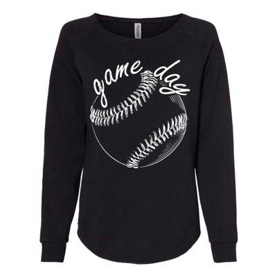 Game Day Baseball Fan Womens California Wash Sweatshirt