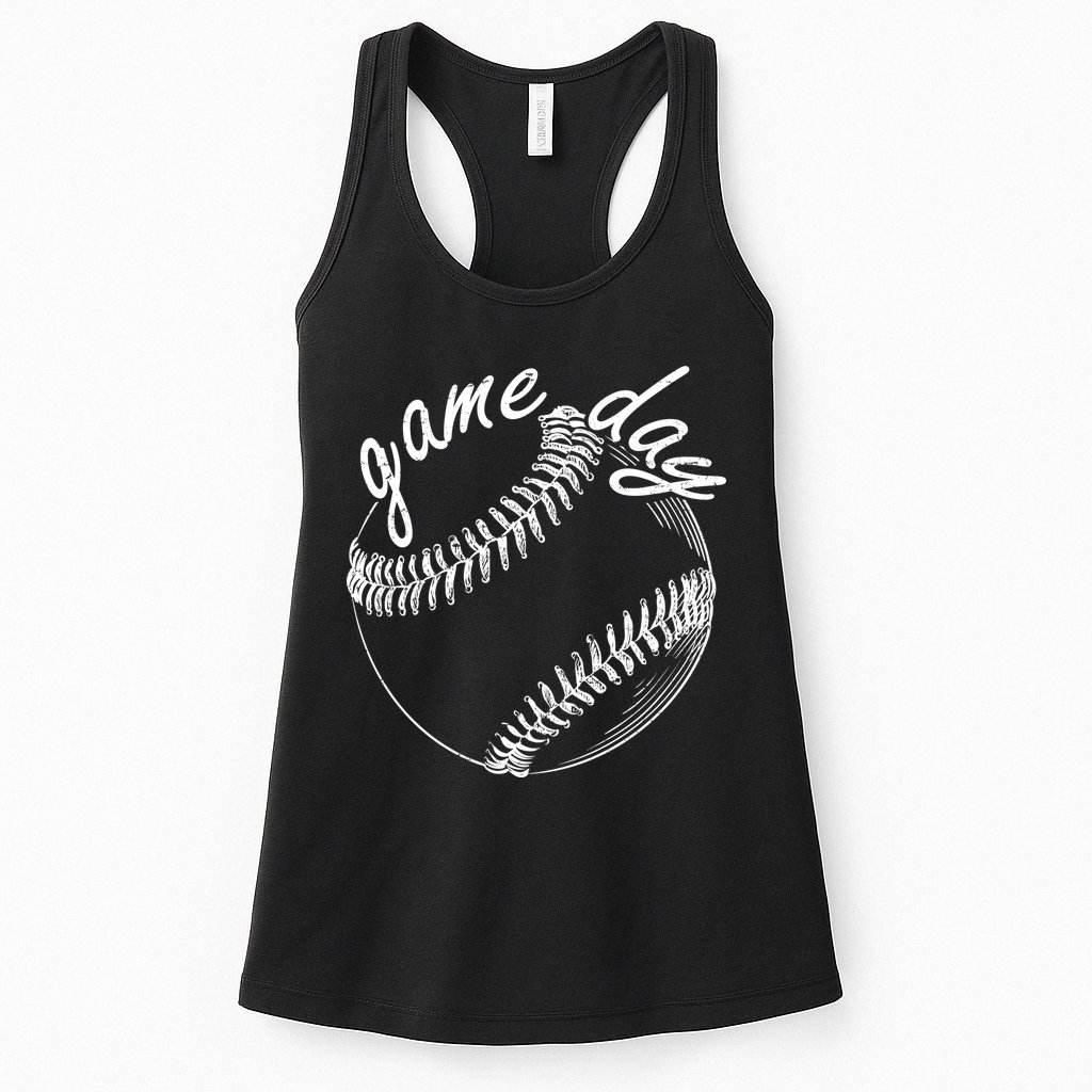 Game Day Baseball Fan Womens Tank Top