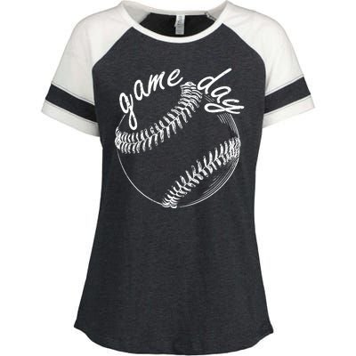 Game Day Baseball Fan Enza Ladies Jersey Colorblock Tee