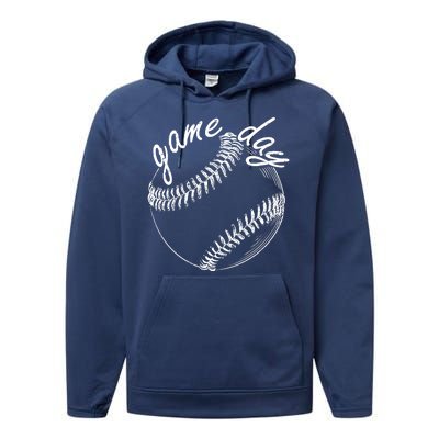 Game Day Baseball Fan Performance Fleece Hoodie