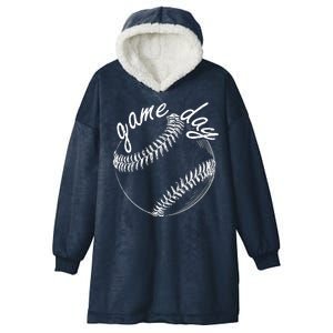 Game Day Baseball Fan Hooded Wearable Blanket