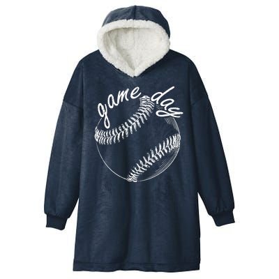 Game Day Baseball Fan Hooded Wearable Blanket