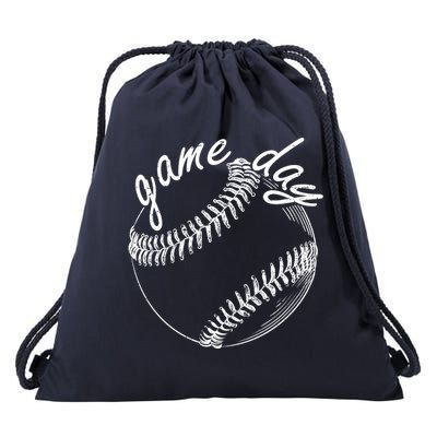 Game Day Baseball Fan Drawstring Bag