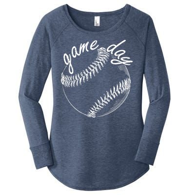 Game Day Baseball Fan Women's Perfect Tri Tunic Long Sleeve Shirt