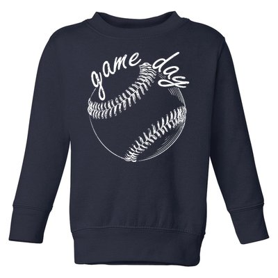 Game Day Baseball Fan Toddler Sweatshirt