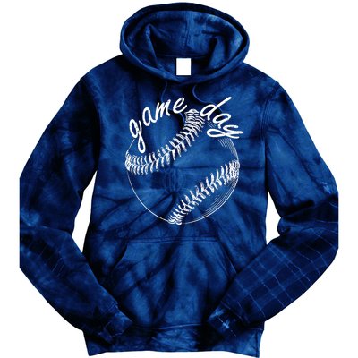 Game Day Baseball Fan Tie Dye Hoodie