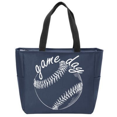 Game Day Baseball Fan Zip Tote Bag