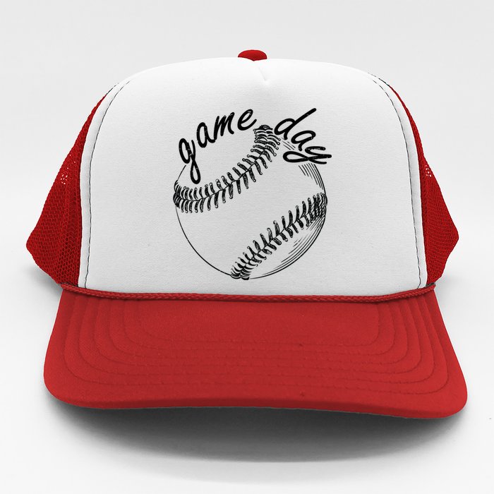 Game Day Baseball Fan Trucker Hat