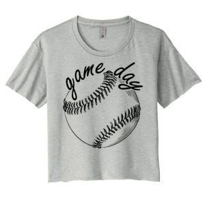 Game Day Baseball Fan Women's Crop Top Tee