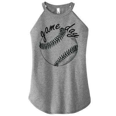 Game Day Baseball Fan Women's Perfect Tri Rocker Tank