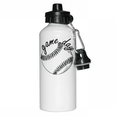 Game Day Baseball Fan Aluminum Water Bottle